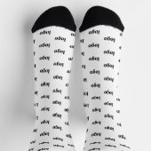 Chaussette Modèle d'entreprise de logo simple promotionnel (Haut)