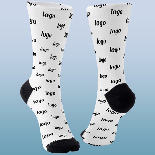 Chaussette Modèle d'entreprise de logo simple promotionnel