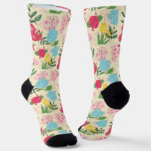 CHAUSSETTE MODÈLE FLORAL (Angulaire)