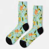 Chaussette Modèle floral de printemps (Gauche)