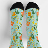 Chaussette Modèle floral de printemps (Haut)