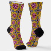 Chaussette Modèle floral d'été (Angulaire)