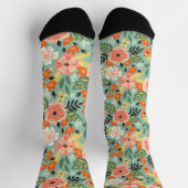 Chaussette Modèle floral du jardin (Haut)
