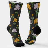 Chaussette Modèle floral dynamique (Angulaire)