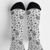 Chaussette Modèle Floral Rose vintage (Haut)