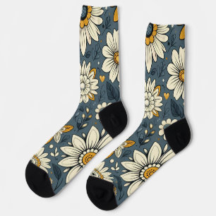 Chaussette Modèle Floral vintage