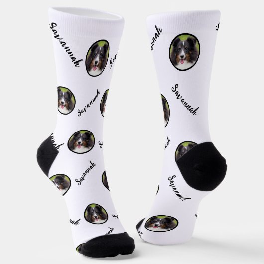 Chaussette Modèle photo Personnalisé Avec N'Importe Quel Nom  (Angulaire)