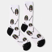 Chaussette Modèle photo Personnalisé Avec N'Importe Quel Nom  (Droite)