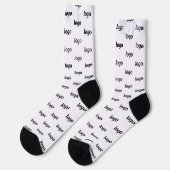 Chaussette Modèle promotionnel simple pour entreprise (Gauche)