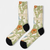 Chaussette Modèle sans couture de treillis de William Morris (Gauche)