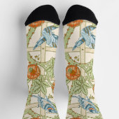 Chaussette Modèle sans couture de treillis de William Morris (Haut)