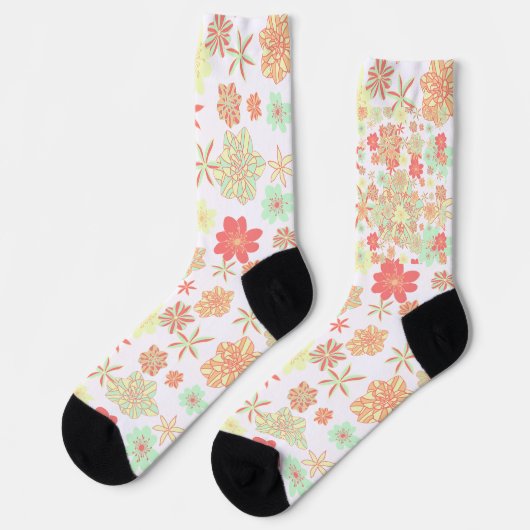 Chaussette Modèles floraux (Gauche)