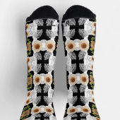 Chaussette Modern abstract floral art (Haut)