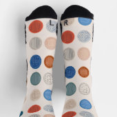 Chaussette Modern Geometric Coin Pattern Socks (Haut)