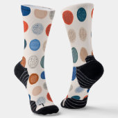 Chaussette Modern Geometric Coin Pattern Socks (Angulaire)