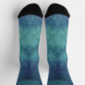 Chaussette Moderne Abstrait Aqua et Violet (Haut)
