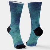Chaussette Moderne Abstrait Aqua et Violet (Angulaire)