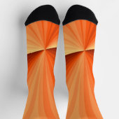 Chaussette Moderne Abstrait Orange Rouge Vanille Graphique Fr (Haut)