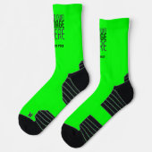 CHAUSSETTE MODERNE ÉDITABLE NEON GREEN IMAGE MODÈLE TEXTE (Gauche)
