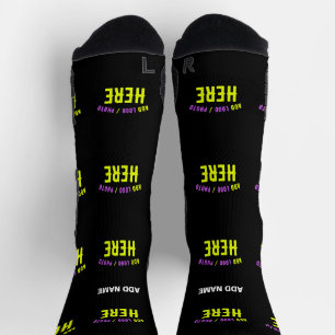CHAUSSETTE MODERNE ET MODERNE PERSONNALISABLE NOIR VÉRIFIÉ