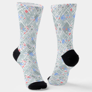 Chaussette Moderne géométrique abstraite.