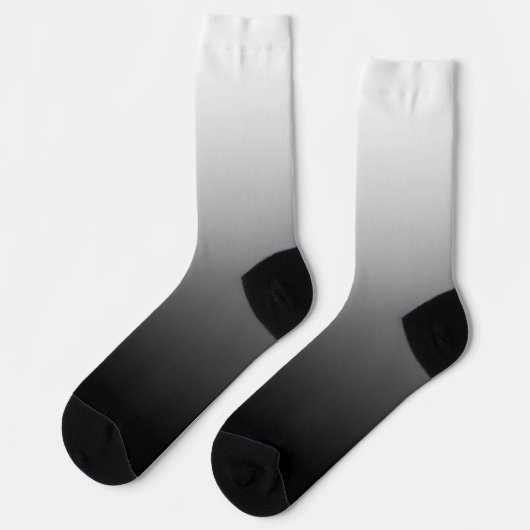 Chaussette Moderne minimaliste noir blanc (Gauche)