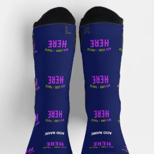 CHAUSSETTE MODERNE MODERNE ET MODERNE MARINE BLEUE VÉRIFIÉE M