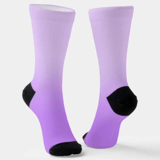 Chaussette Moderne Pastel Purple Lavender Ombre (Angulaire)