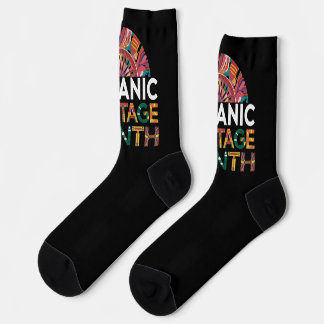 Chaussette Mois du patrimoine hispanique Chaussettes noires