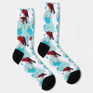 Chaussette Mon bébé hippopotame de Noël