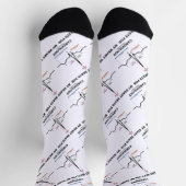 Chaussette Mon Coeur bat pour Cardiologie Electrocardiogramme (Haut)