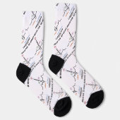 Chaussette Mon Coeur bat pour Cardiologie Electrocardiogramme (Droite)