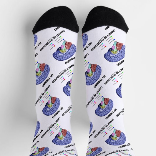 Chaussette Mon Pensée Ne Peut Pas Être Sous-Traitée Anatomie (Haut)