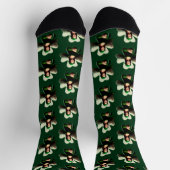 Chaussette Mona Lisa Jour de la Saint-Patrick Trèfle (Haut)