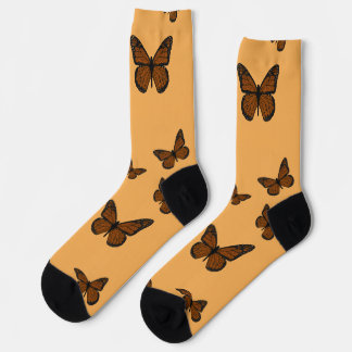 Chaussette Monarque gribouillé