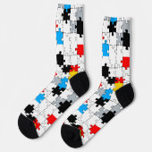 Chaussette Mondrian Mania Rétro  (Gauche)