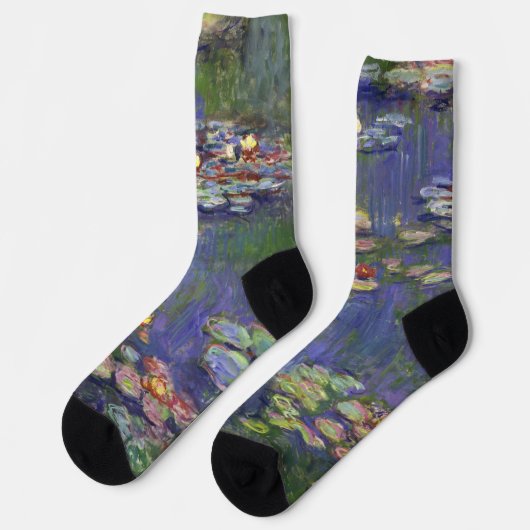 Chaussette Monet Water Lilies Chef-d'oeuvre Peinture (Gauche)