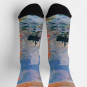 Chaussette Monet's Impression, Sunrise sur chaussettes (Haut)
