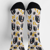 Chaussette Monkey Chimpanzee & Banana Pattern (Haut)