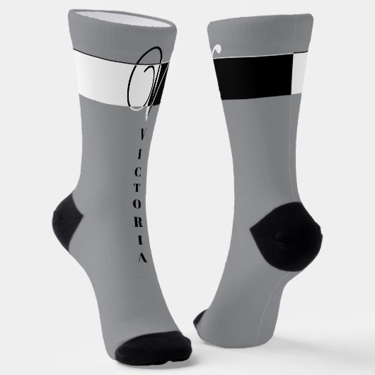 Chaussette "Monogram V" (Angulaire)