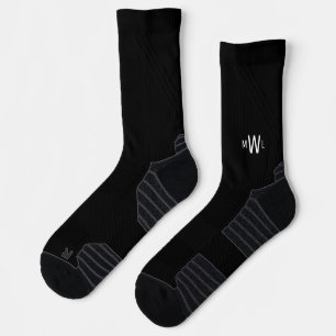 Chaussette Monogramme blanc noir