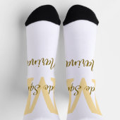 Chaussette Monogramme de l'équipe de la mariée simple shower (Haut)
