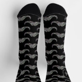 Chaussette Monogramme de parties scintillant de moustache en (Haut)