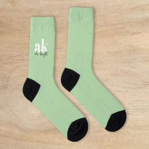 Chaussette Monogramme de signature rétro