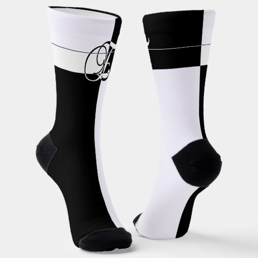 Chaussette Monogramme E (Angulaire)