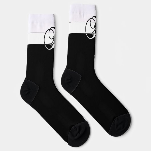 Chaussette Monogramme E (Droite)
