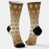 Chaussette Monogramme "Lettre K" (Angulaire)