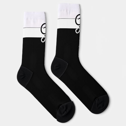 Chaussette Monogramme P (Droite)