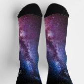 Chaussette Monogramme personnalisable à voie lactée (Haut)