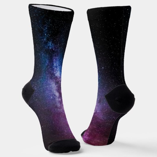 Chaussette Monogramme personnalisable à voie lactée (Angulaire)